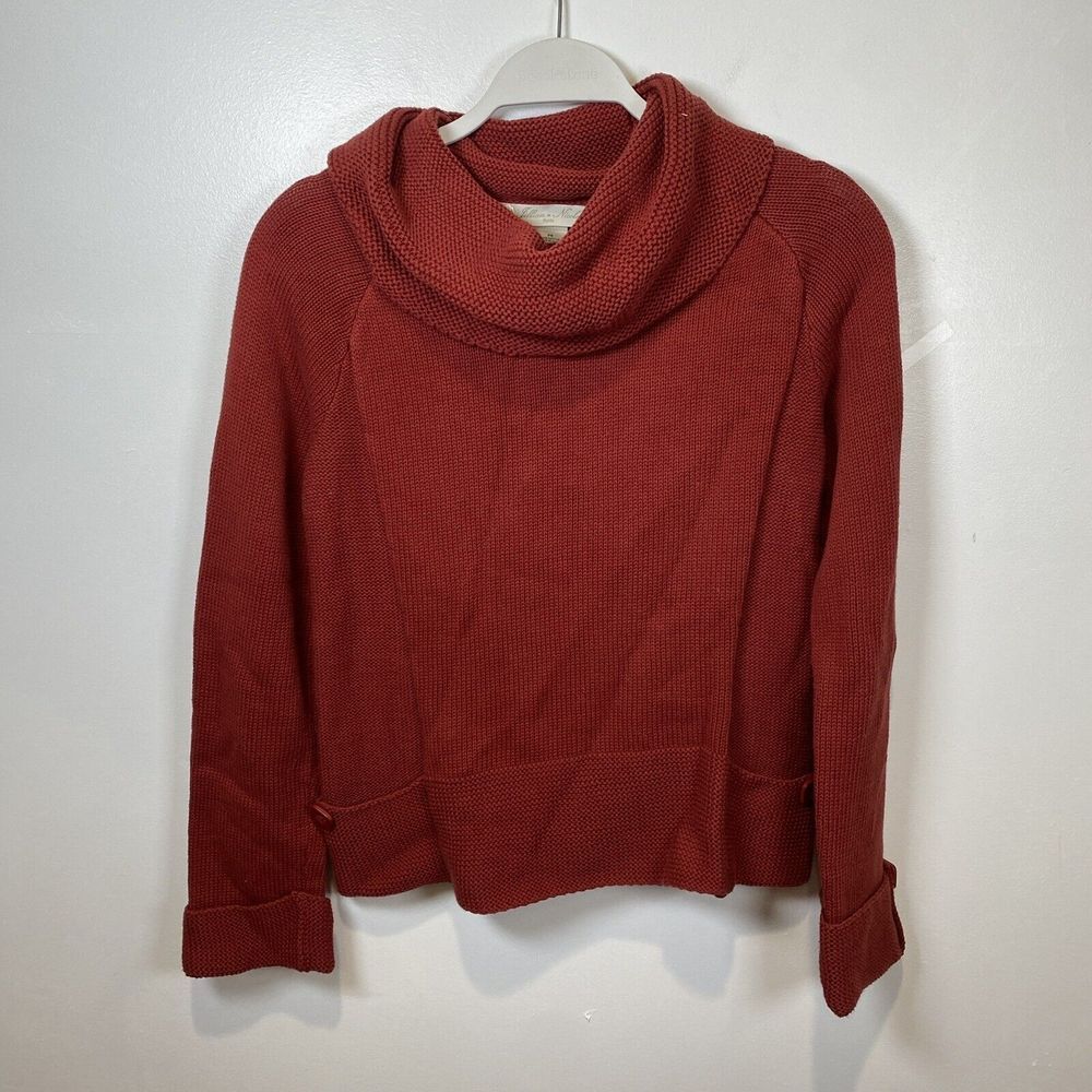 Jillian Nicole Cowl Funnel Neck Sweater Petite Small Purple